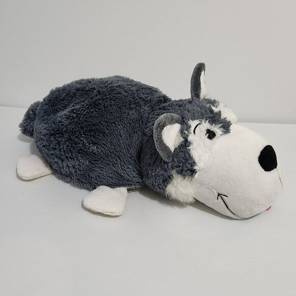 Flip A Zoo Asher Husky & Poppi Polar Bear Plush 18" Stuffed Reversible Plush Toy - Picture 2 of 13